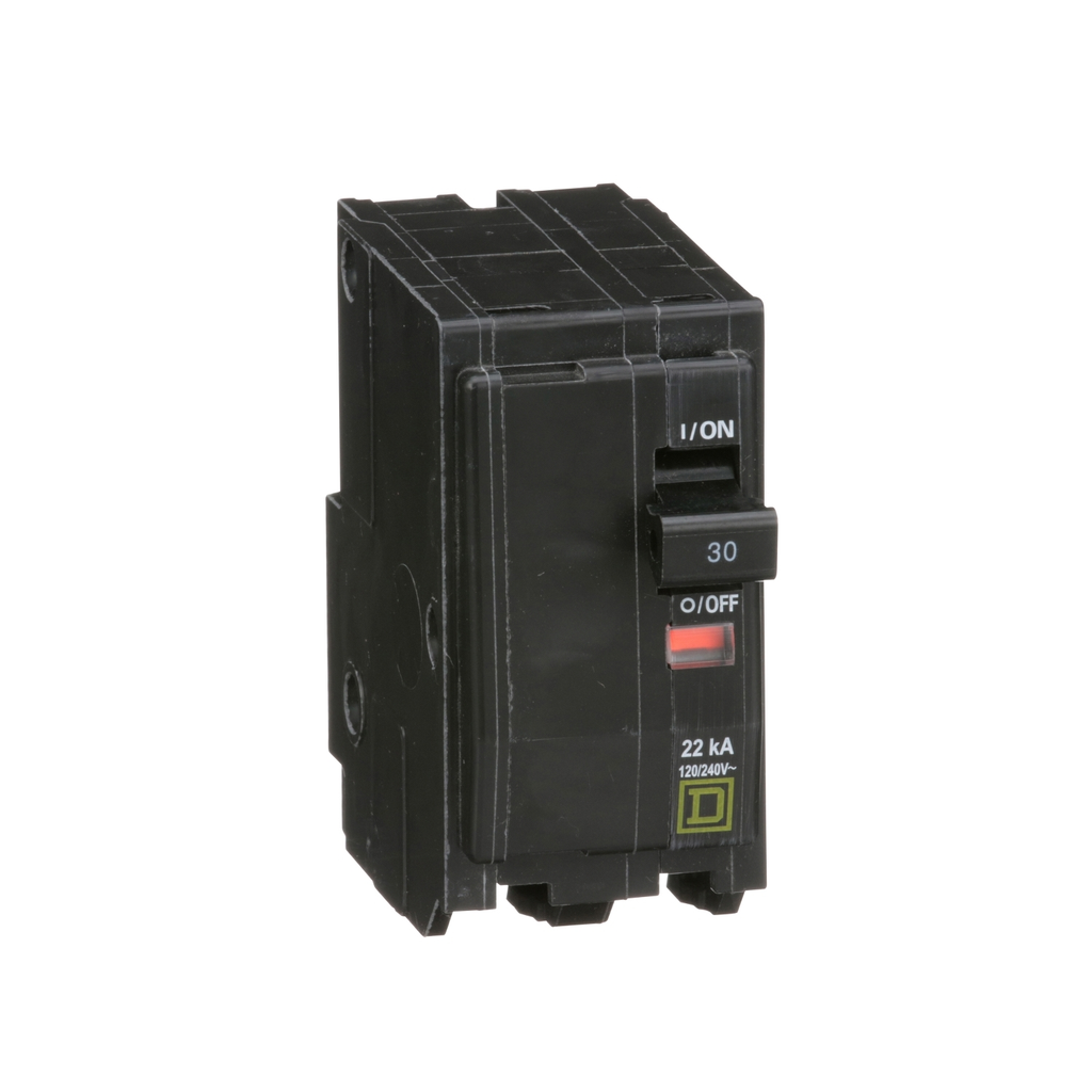 Mayer-DDS-Mini circuit breaker, QO, 30A, 2 pole, 120/240VAC, 22kA, plug in-2