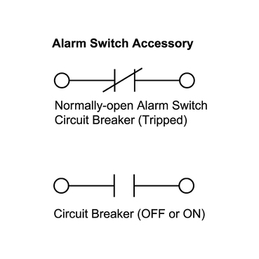 Mayer-DDS-Mini circuit breaker, QO, 20A, 2 pole, 120/240VAC, 10kA, bolt on, 30mA grd fault B, alarm switch [TAA]-2