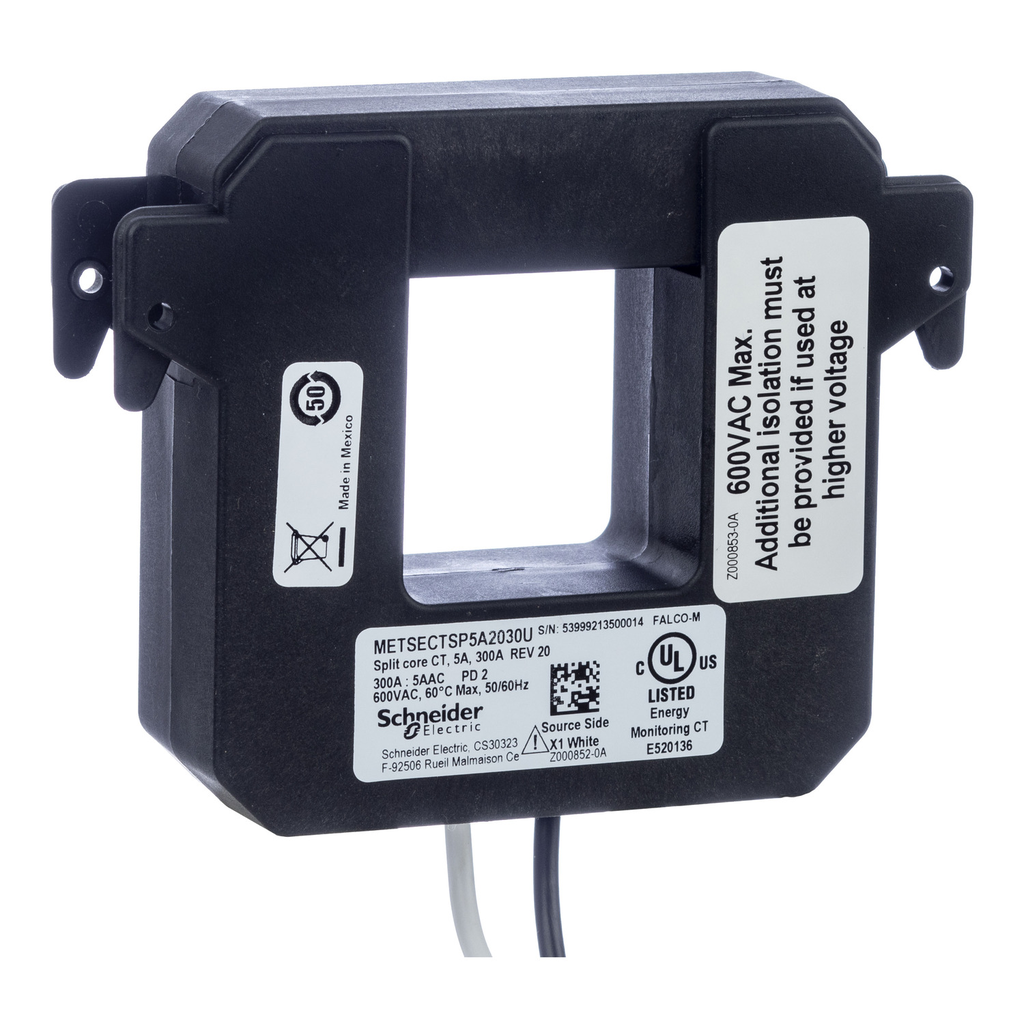 Mayer-DDS-Split core current transformer, PowerLogic UL2808 CT, 400A, 5A output-2