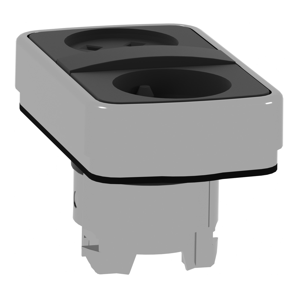 Mayer-DDS-Head for double headed push button, Harmony XB4, metal, 22mm, without cap-2