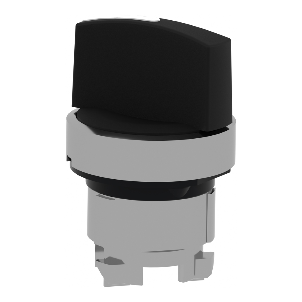 Mayer-DDS-Harmony, 22mm Push Button, selector switch operating head, 2 position, maintained, black, unmarked-2