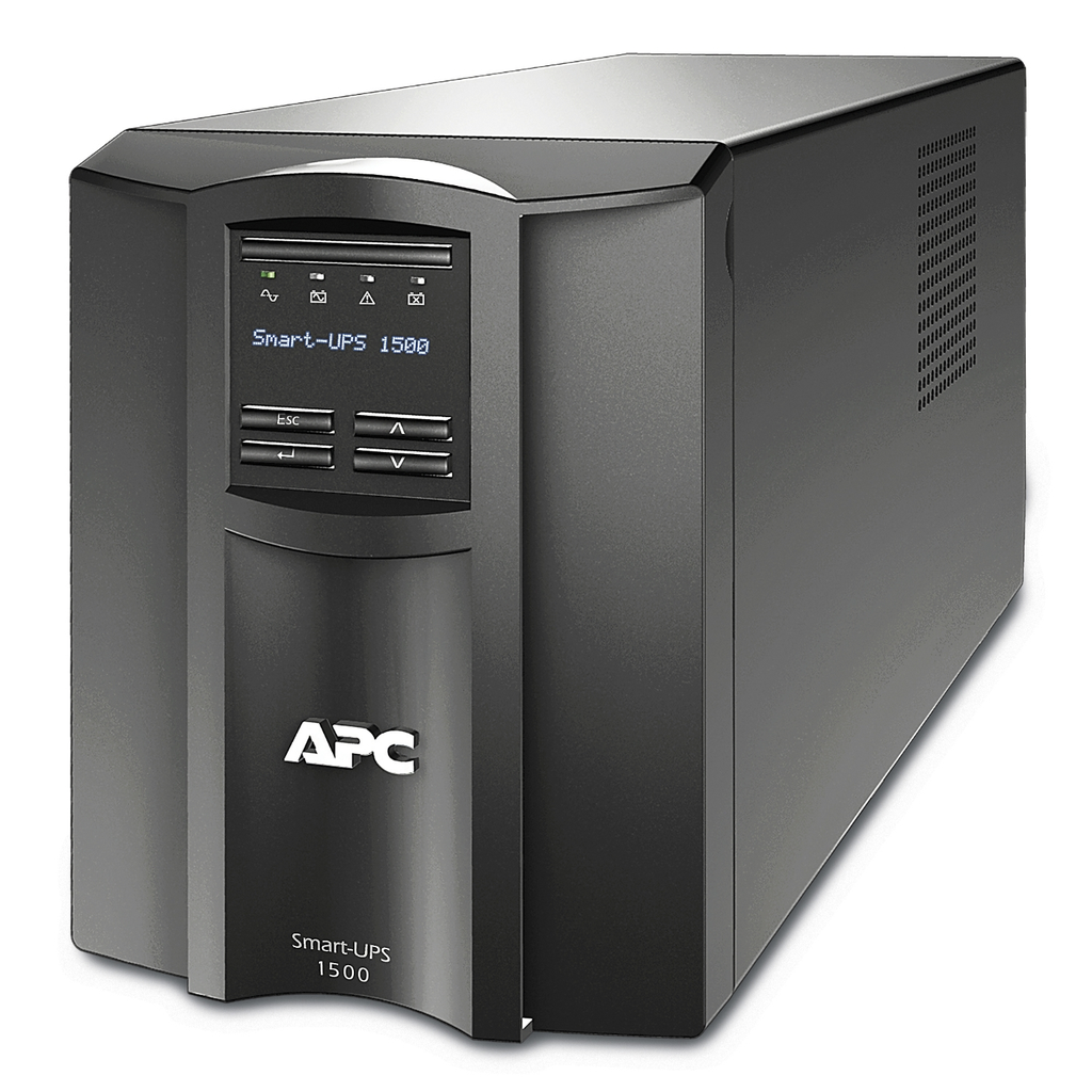 Mayer-DDS-APC Smart-UPS, Line Interactive, 1500VA, Tower, 120V, 8x NEMA 5-15R outlets, SmartConnect Port+SmartSlot, AVR, LCD-1