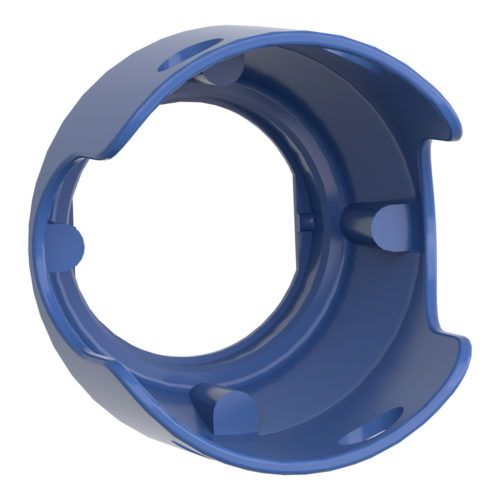 Mayer-DDS-Padlockable guard for mushroom head 40mm, Harmony XB4, metal, blue-2