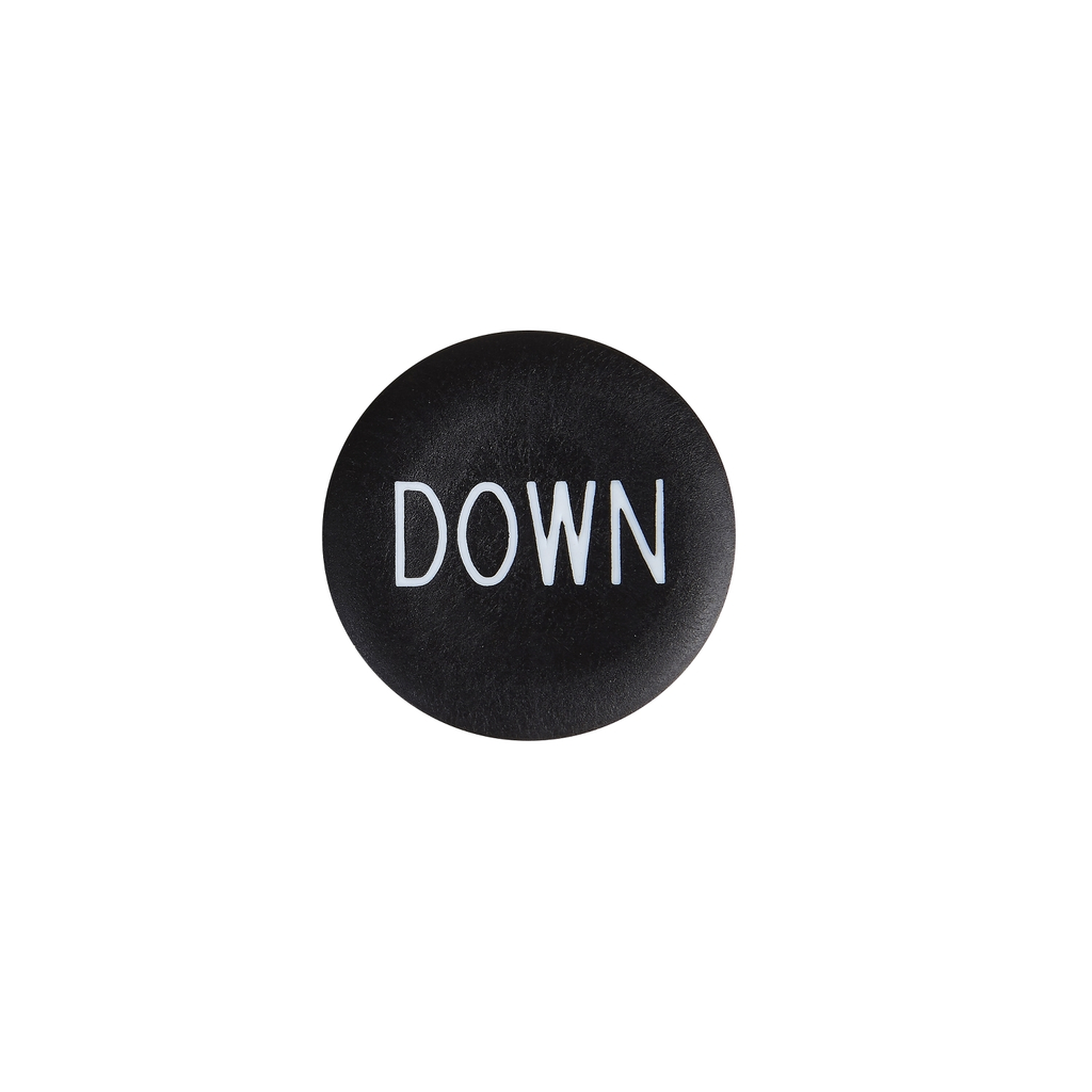 Mayer-DDS-black cap marked down for circular pushbutton 22mm-1