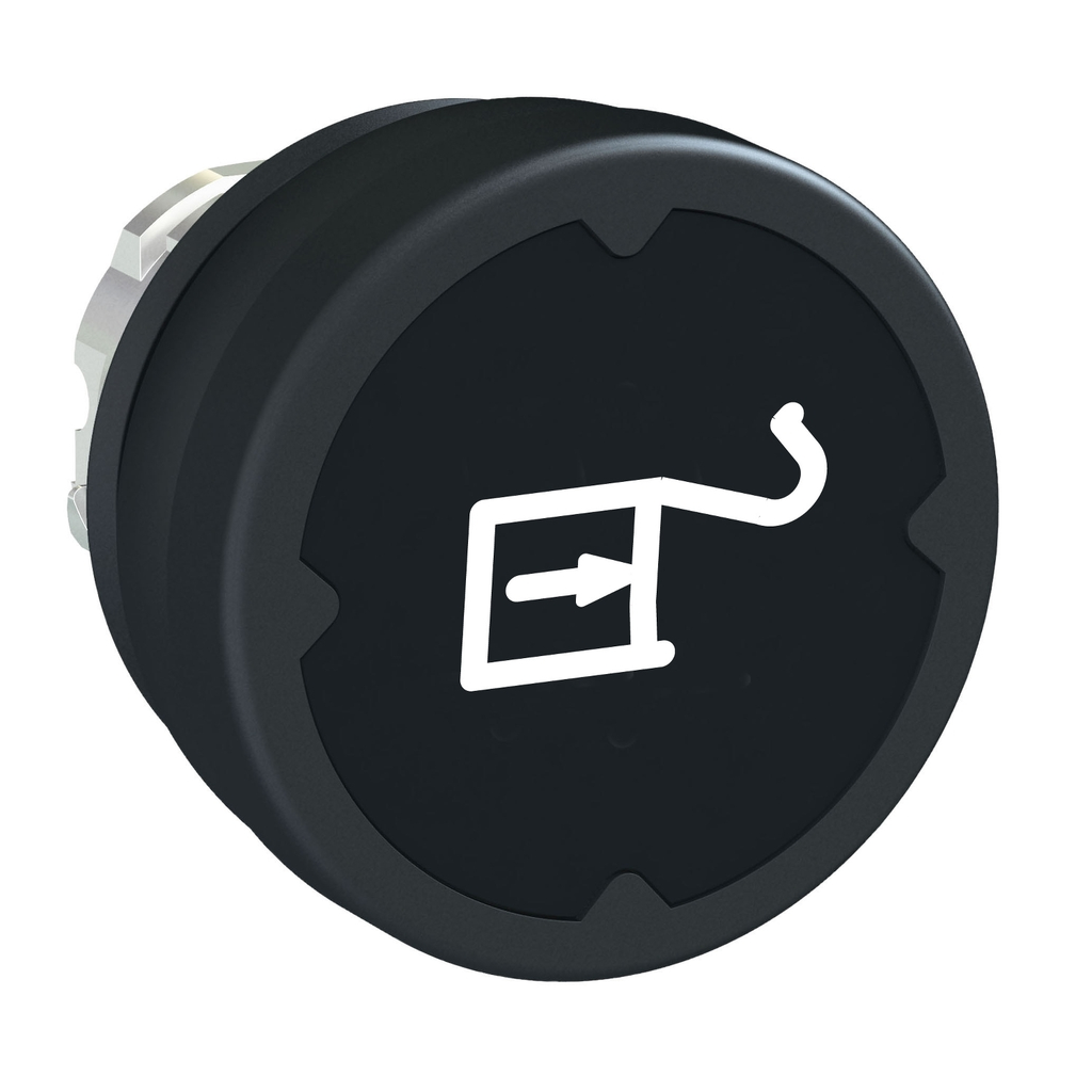 Mayer-DDS-Head for push button, Harmony XB4, push button harsh environment, black, with marking type H015-1