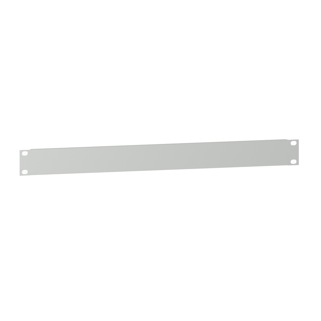Mayer-DDS-Actassi - 19" plain plate - 1U - steel - RAL7035 - 15/10mm-1