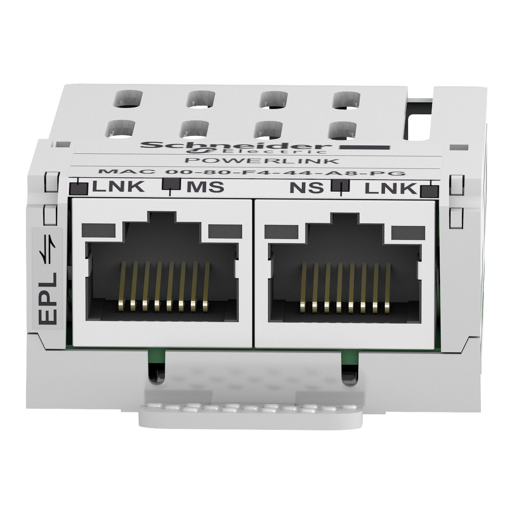 Mayer-DDS-communication module Ethernet Powerlink, Altivar, 10/100Mbps, 2 x RJ45 connectors-3
