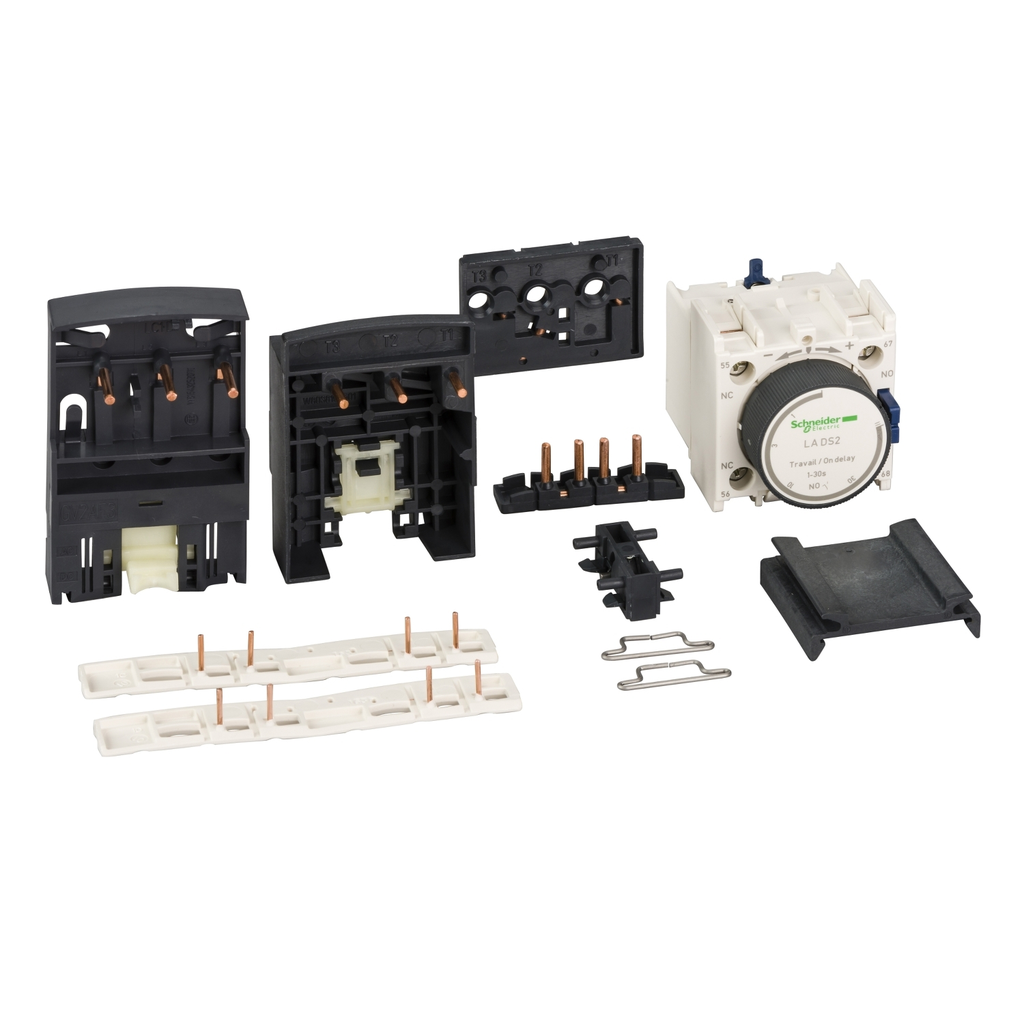 Mayer-DDS-Kit for assembling star delta starters, for 3 x contactors LC1D09-D18 with circuit breaker GV2, compact mounting-1