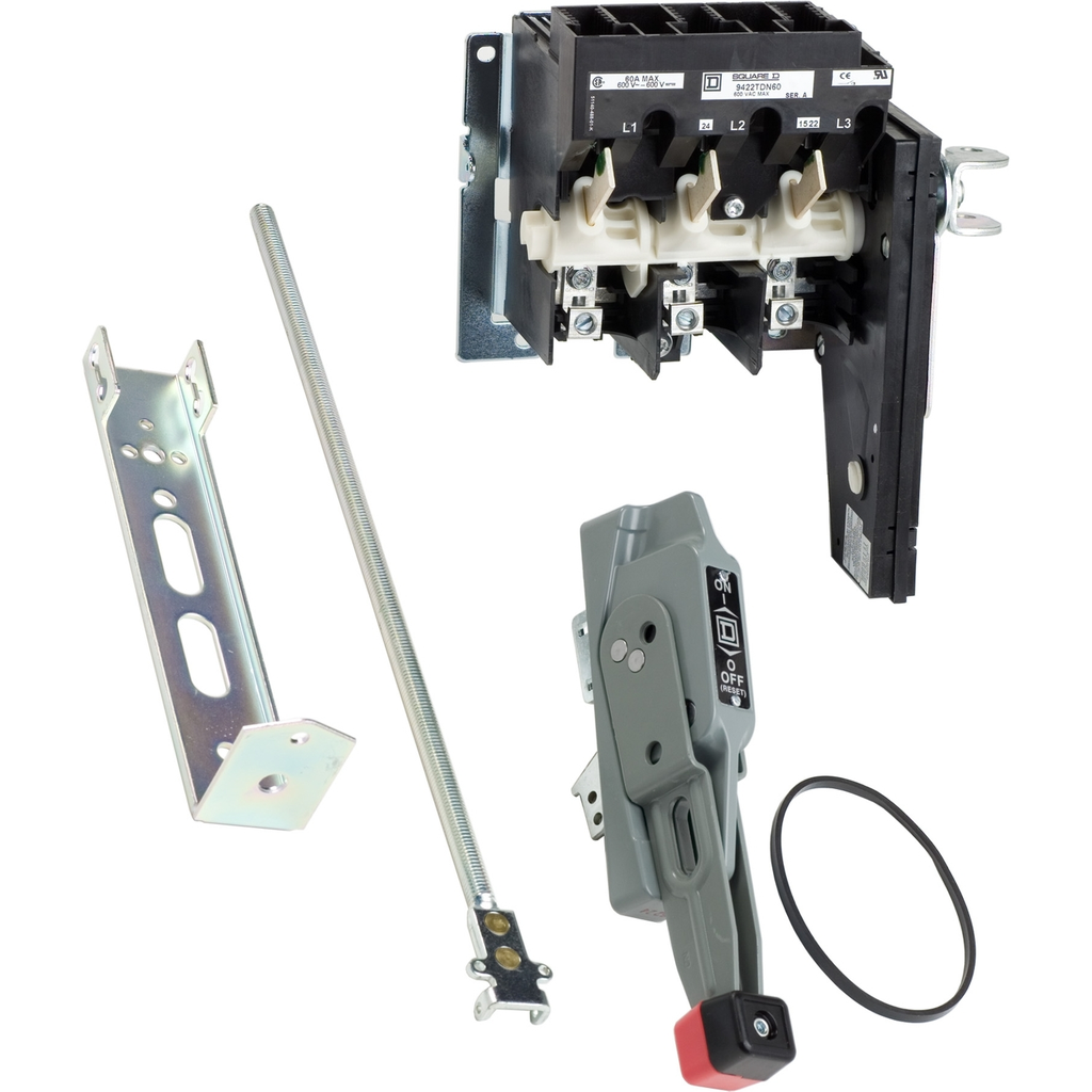 Mayer-DDS-Operating mechanism, flange mounted, variable depth, 60A, 600V, no fuse, switch mechanism, 6 inch handle, NEMA 4-1