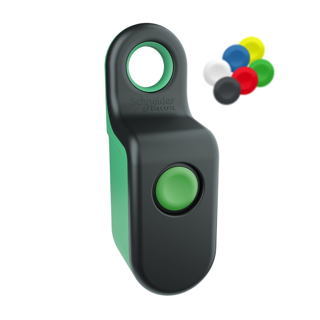 Mayer-DDS-wireless and battery less handy box, 1 double action button-1