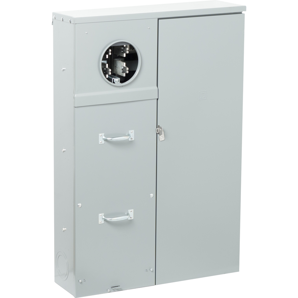 Mayer-DDS-Meter mains, QO, CSED, ringed socket, 400A, surface mount, maximum 8 spaces, 16 circuits, class 320, no bypass-3