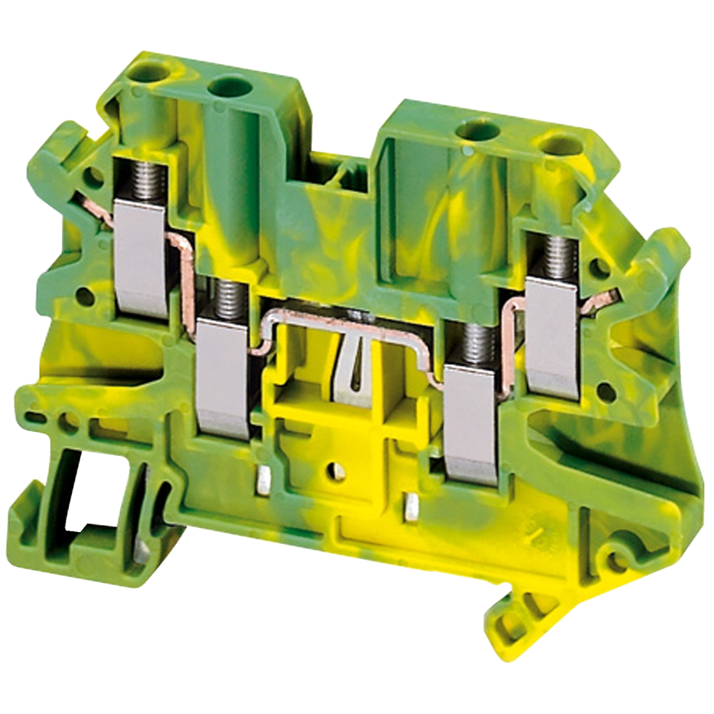 Mayer-DDS-Terminal block, Linergy TR, green-yellow, 4mm², protective earth, 4 points, Set of 50-1