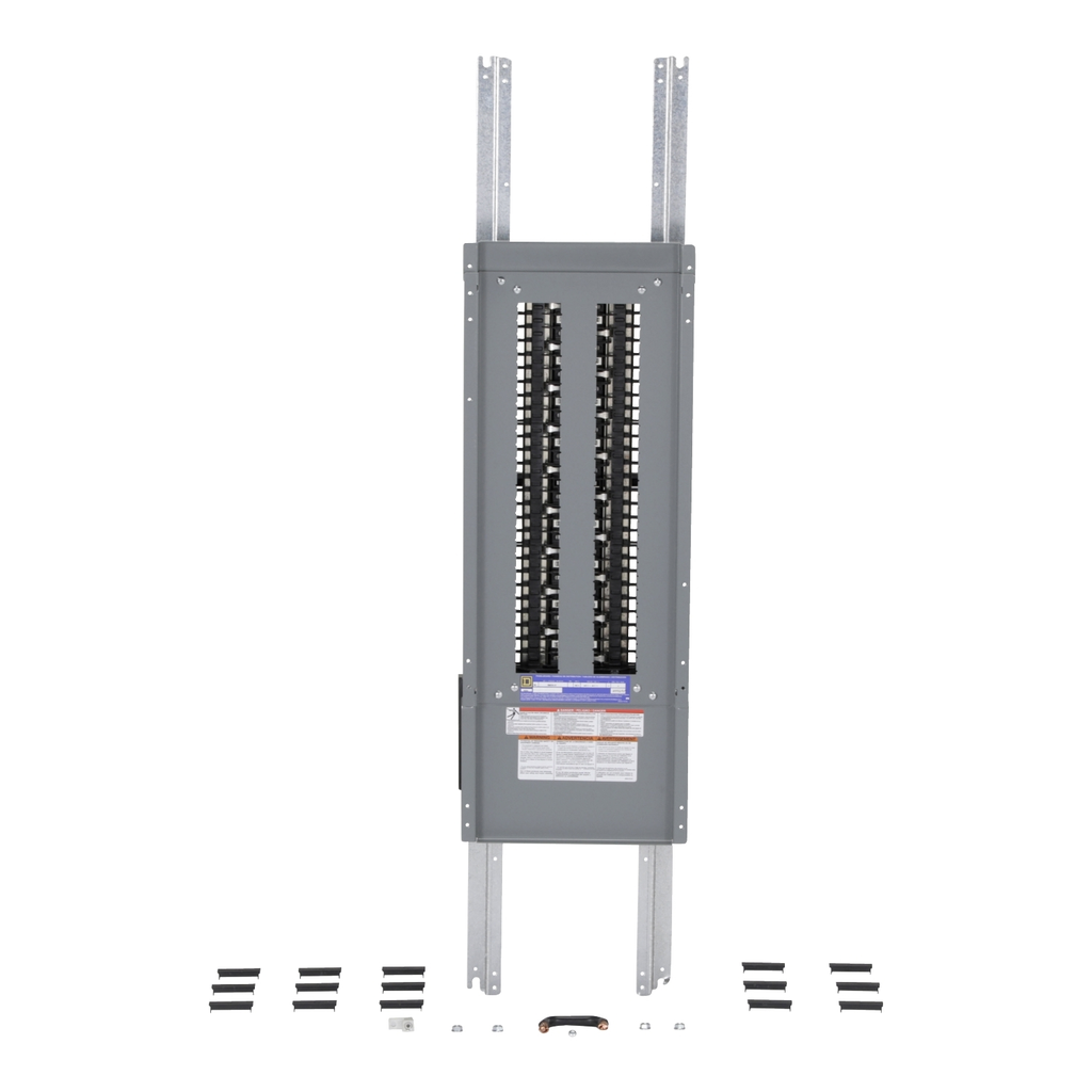 Mayer-DDS-Panelboard interior, NQ, main lugs, 600A, Cu bus, 54 pole spaces, 3 phase, 4 wire, 240VAC, 48VDC-2