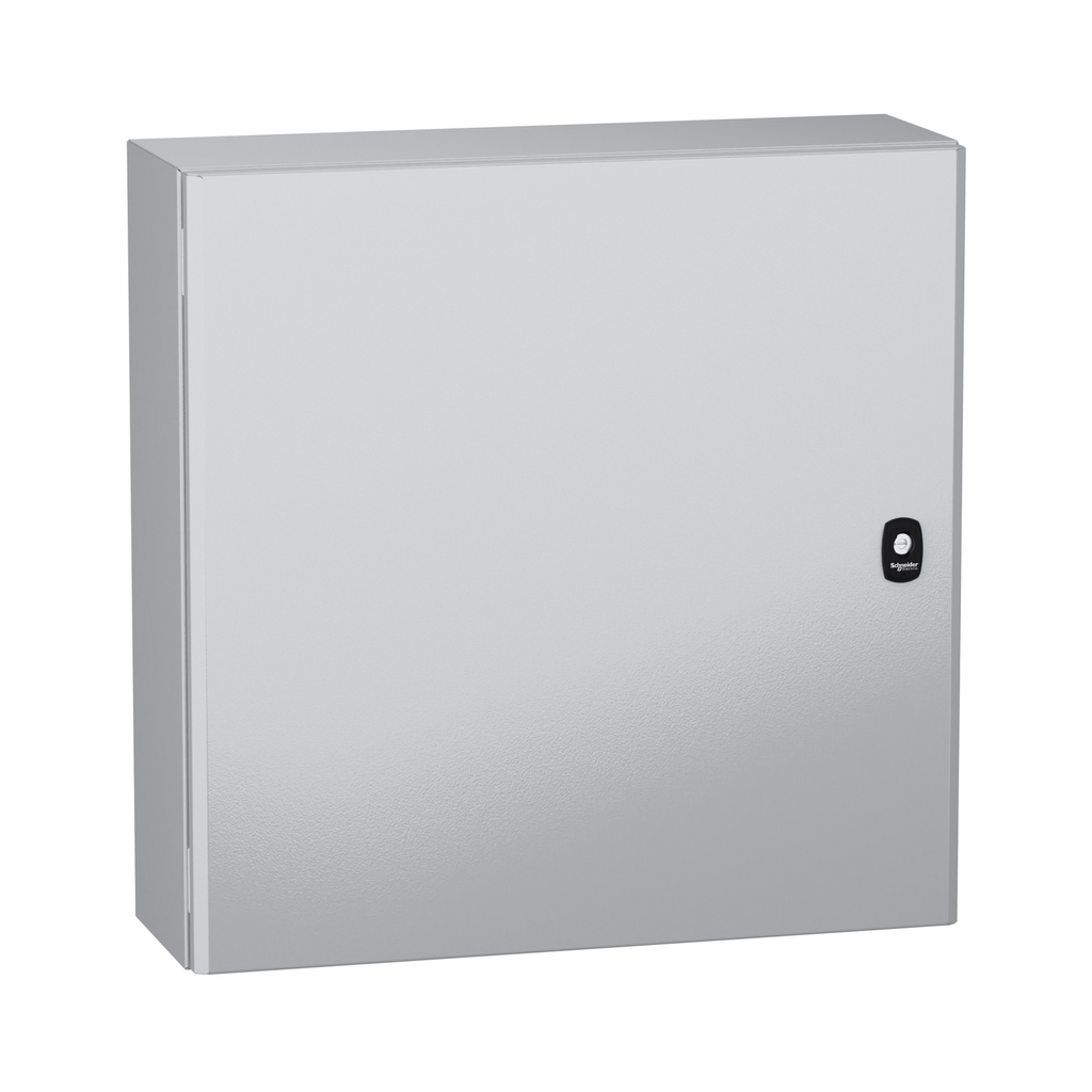 Mayer-DDS-Wall mounted steel enclosure, PanelSeT S3DC, plain door, without plain chasis, 600x600x200mm, IP66, IK10-1