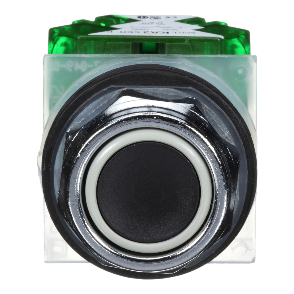 Mayer-DDS-30mm Push Button, Type K, push button, full guard, black, 1 NO-2