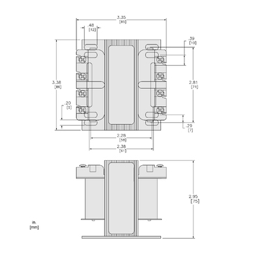 Mayer-DDS-Transformer, Type T, industrial control, 100VA, 1 phase, 120x240V primary, 24V secondary, 55C rise-2