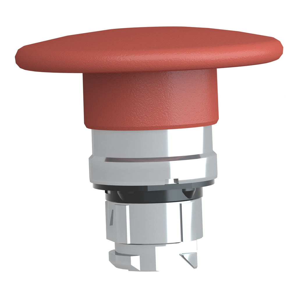 Mayer-DDS-Head for non illuminated pushbutton, Harmony XB4, mushroom 60mm, metal, red, 22mm, spring return-2