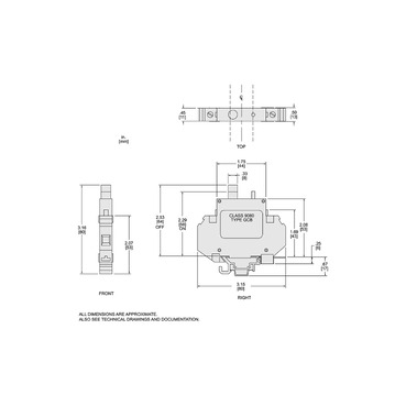 Mayer-DDS-Circuit protector, Linergy, thermal magnetic overcurrent, track mount, 5.0A, 250VAC, 65VDC-2