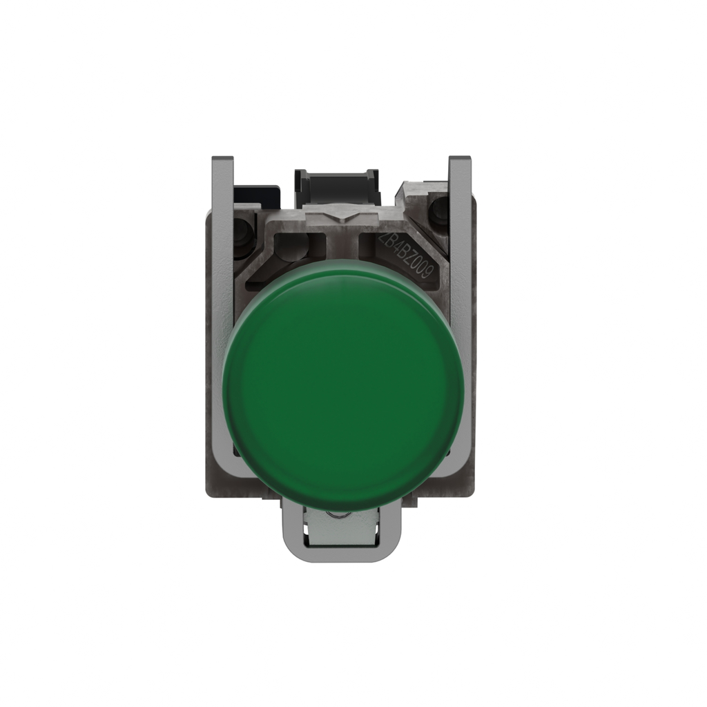 Mayer-DDS-Pilot light, Harmony XB4,metal, green, 22mm, universal LED, plain lens, 24V AC DC-2