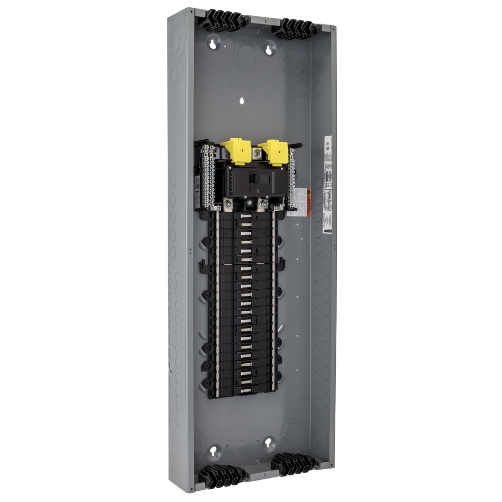 Mayer-DDS-Load center, QO, 1 phase, 42 spaces, 52 circuits, 200A convertible main breaker, PoN, NEMA1, Qwik-grip-2