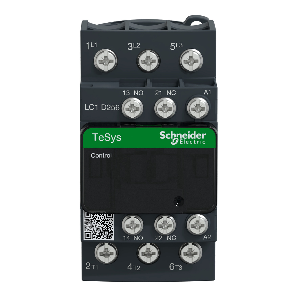 Mayer-DDS-IEC contactor, TeSys Deca, nonreversing, 25A, 15HP at 480VAC, 3 phase, 3 pole, 3 NO, 120VAC 50/60Hz coil, open style-2
