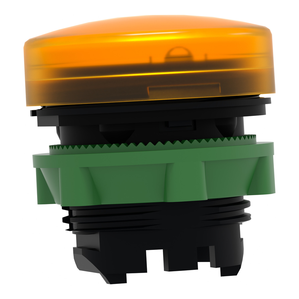 Mayer-DDS-Head for pilot light, Harmony XB5, plastic, orange, 22mm, plain lens, BA9s base fitting-2