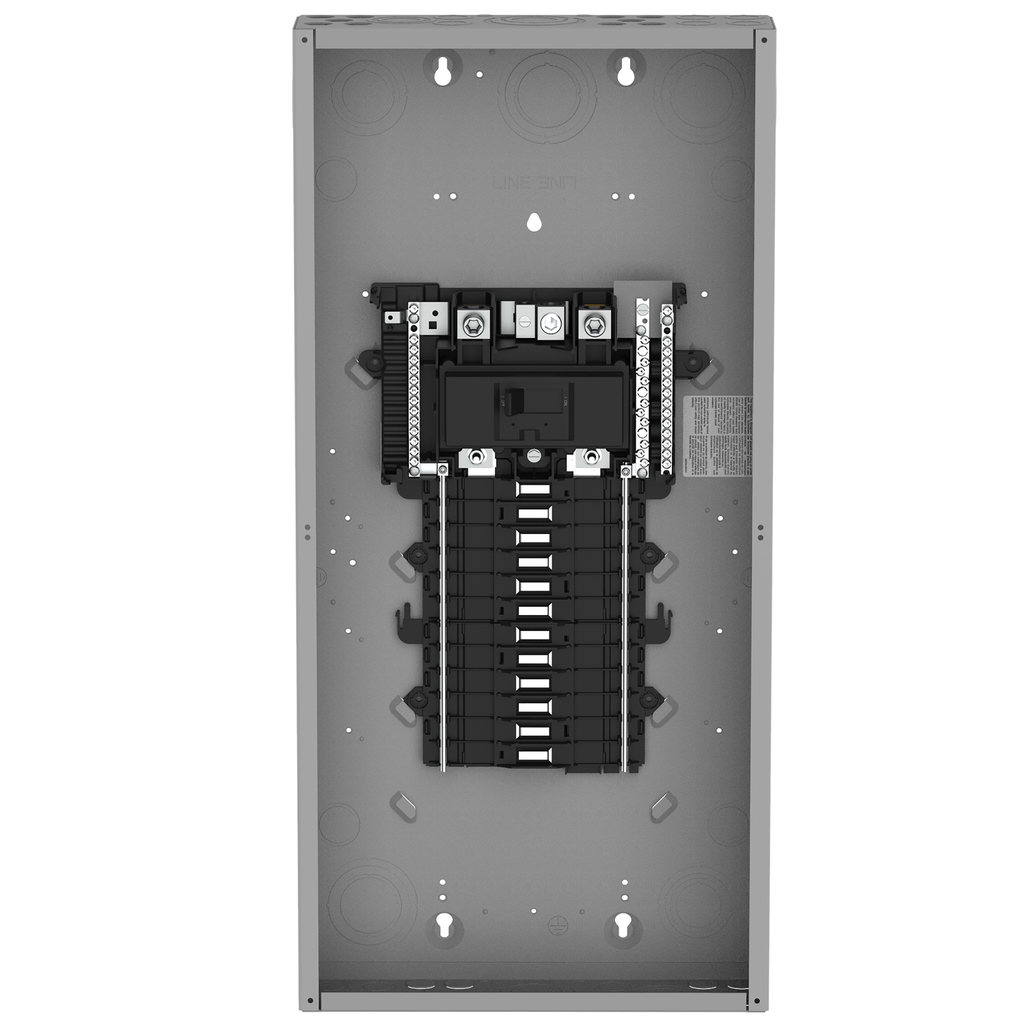 Mayer-DDS-Load center, QO, 1 phase, 24 spaces, 36 circuits, 150A convertible main breaker, PoN, NEMA1-2
