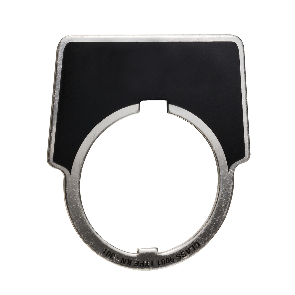 Mayer-DDS-Blank legend, Harmony 9001K, Harmony 9001SK, 30mm, aluminium, black with silver letters, 41x49mm-1