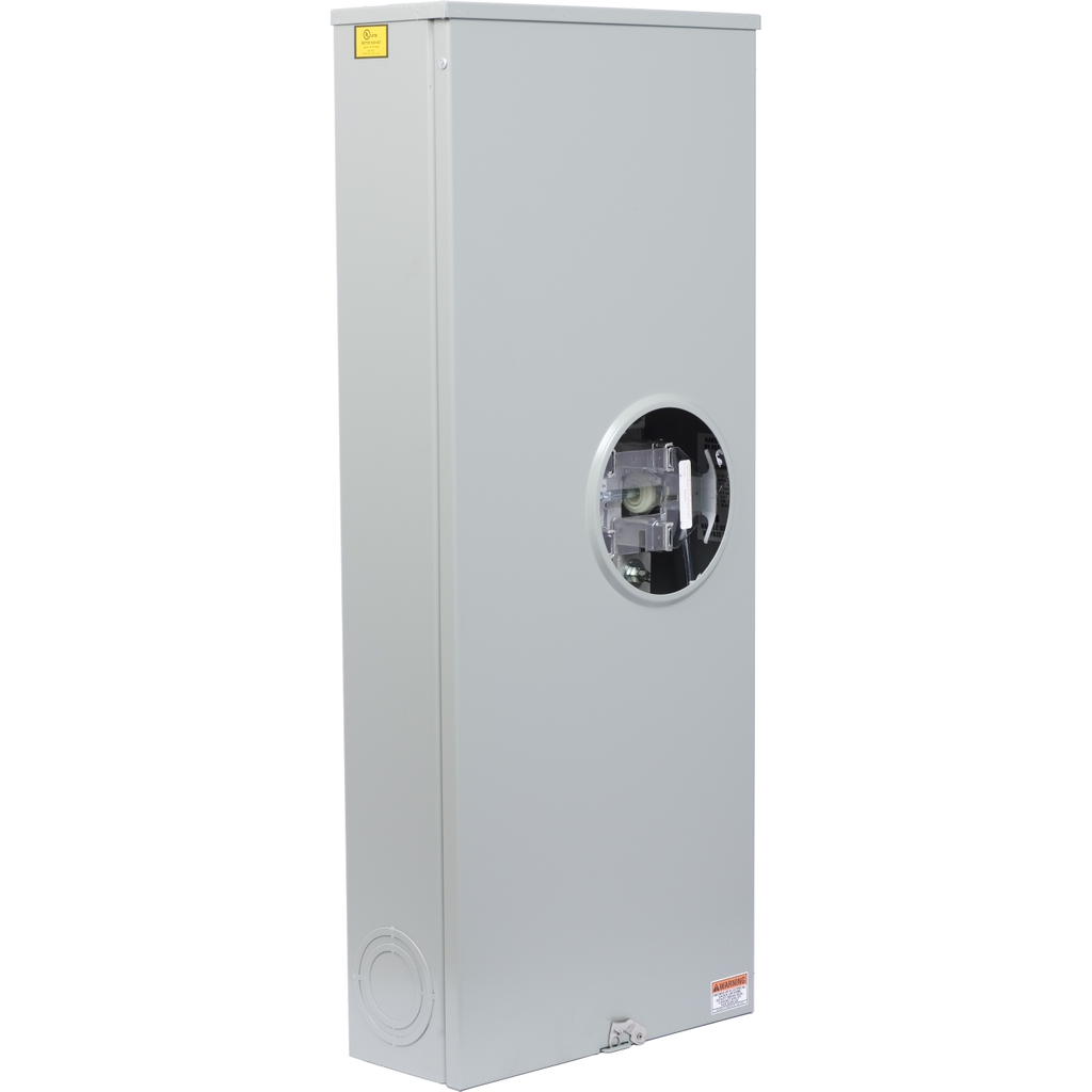 Mayer-DDS-Meter socket, ringless, 1 phase, 3 wire, 4 jaws, Series A-L, lever bypass, jaw release-1