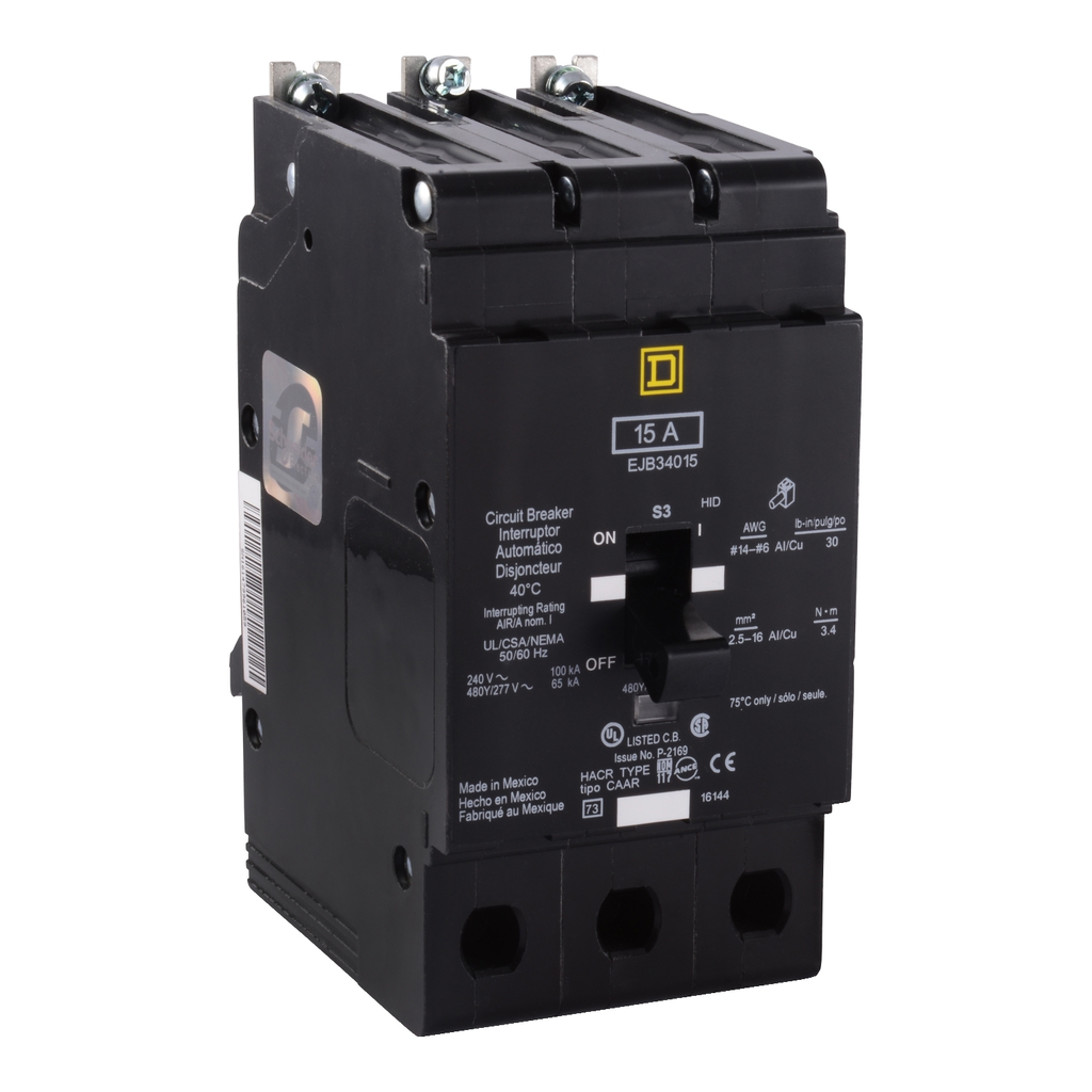 Mayer-DDS-Mini circuit breaker, E-Frame, 30A, 3 pole, 480Y/277VAC, 65kA max, bolt on [TAA]-2