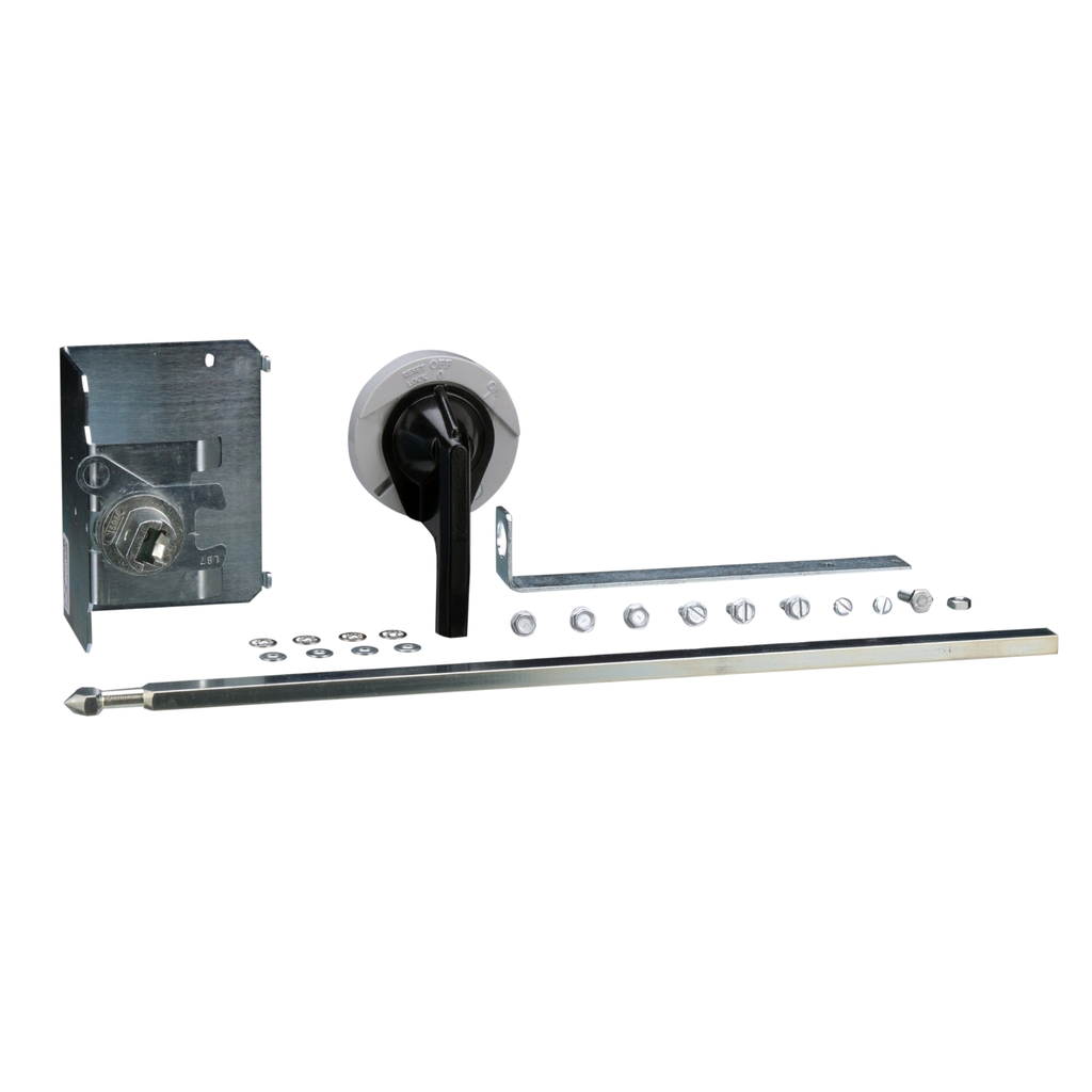 Mayer-DDS-Circuit breaker accessory, PowerPacT B, handle kit, rotary, 3 inch, 125A, operating mechanism, long shaft-2