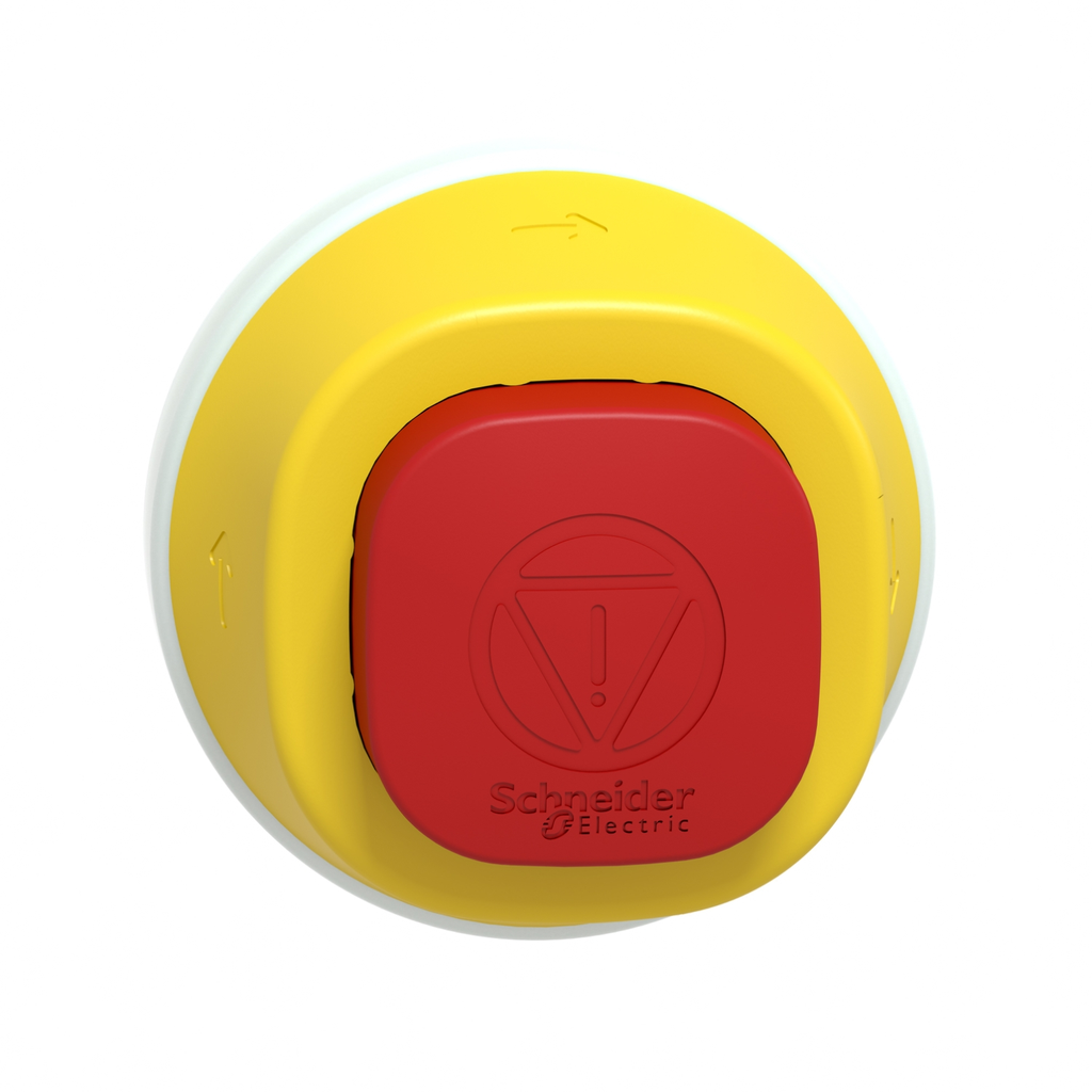 Mayer-DDS-Illuminated emergency stop head, Harmony XB5, plastic, red, 22mm, trigger latching turn to release, red LED, 24V AC DC-2