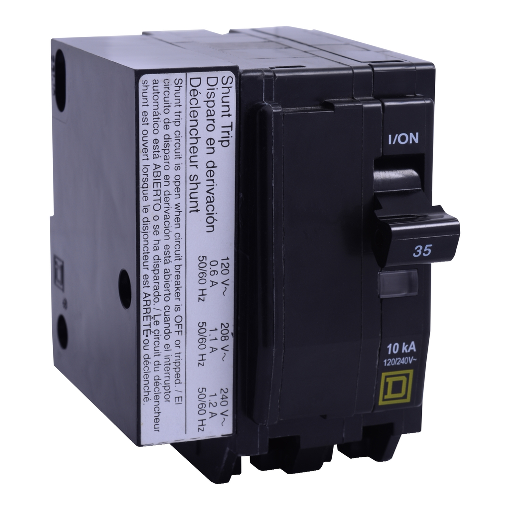 Mayer-DDS-Mini circuit breaker, QO, 60A, 2 pole, 120/240VAC, 22kA, plug in, AC shunt-1