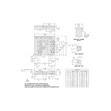Mayer-DDS-Meter center, MP Meter-Pak, 5 sockets, no bypass, 4 jaws, 800A bus, 200A max breaker rating, ringed-2
