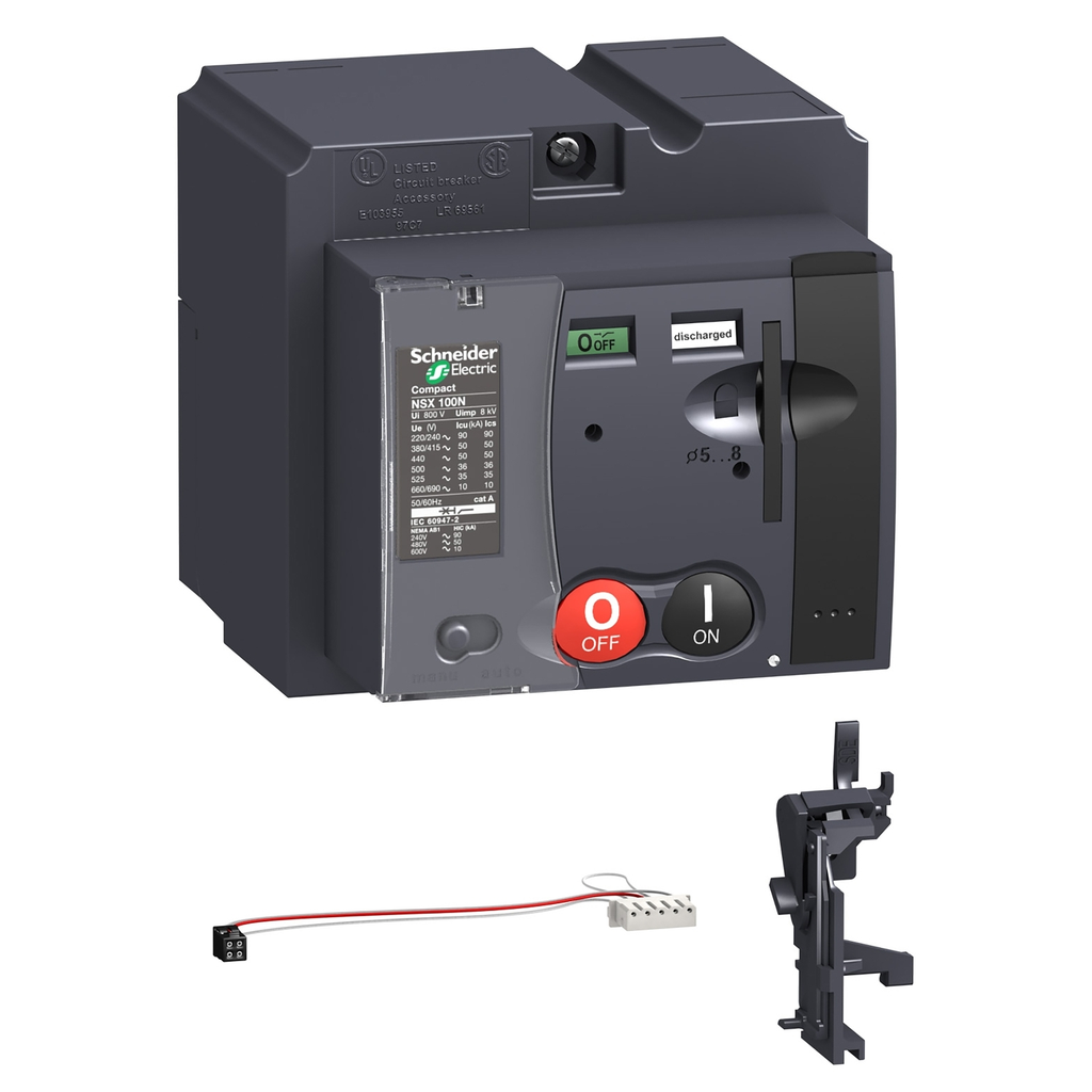 Mayer-DDS-Circuit breaker accessory, PowerPacT J, motor operator, communicating, NC, 220VAC to 240VAC-1
