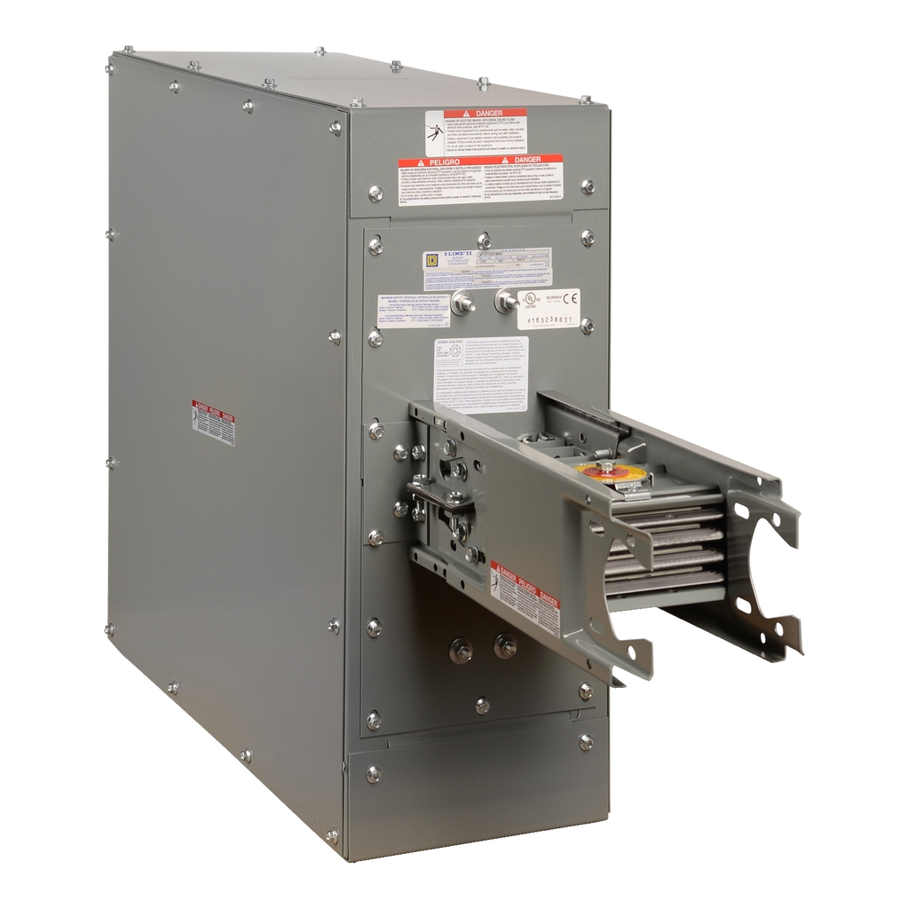 Mayer-DDS-End tap box, I-Line Busway, max 1000A rated, copper, bolt connection, 3 wire [TAA]-1