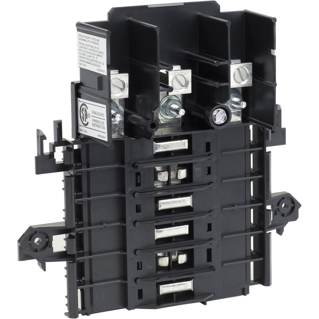 Mayer-DDS-Load center interior, QO, mounting base, 3 phase, 12 spaces, 125A main lugs, OEM-2