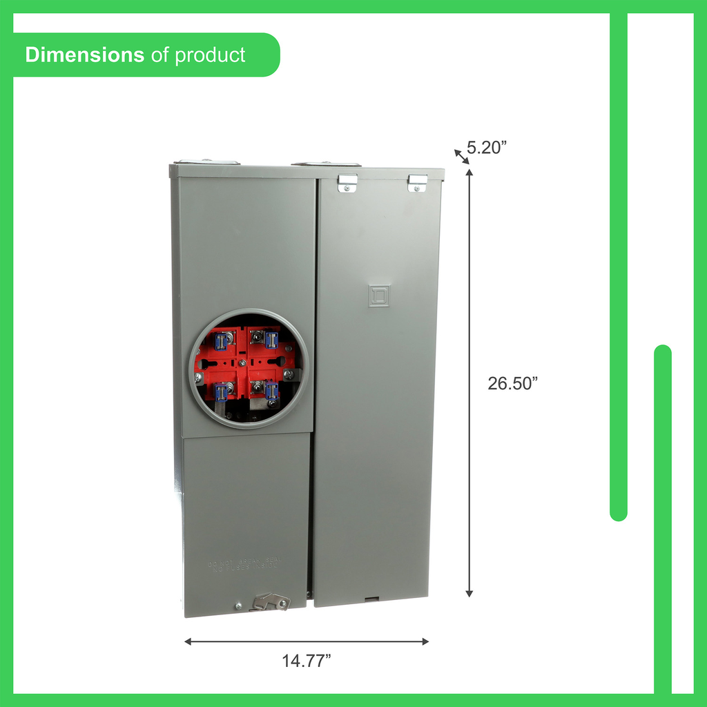Mayer-DDS-All in one, Homeline, CSED, ringed socket, 100A, surface mount, 16 spaces, 24 circuits, 10kA SCCR, no bypass-2
