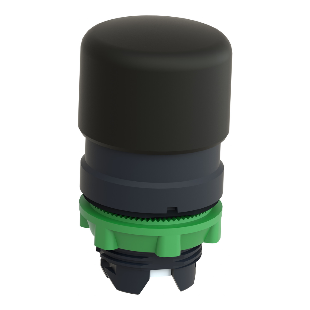 Mayer-DDS-Head for non illuminated push button, Harmony XB5, black mushroom 30mm, 22mm, spring return, unmarked, set of 100-2