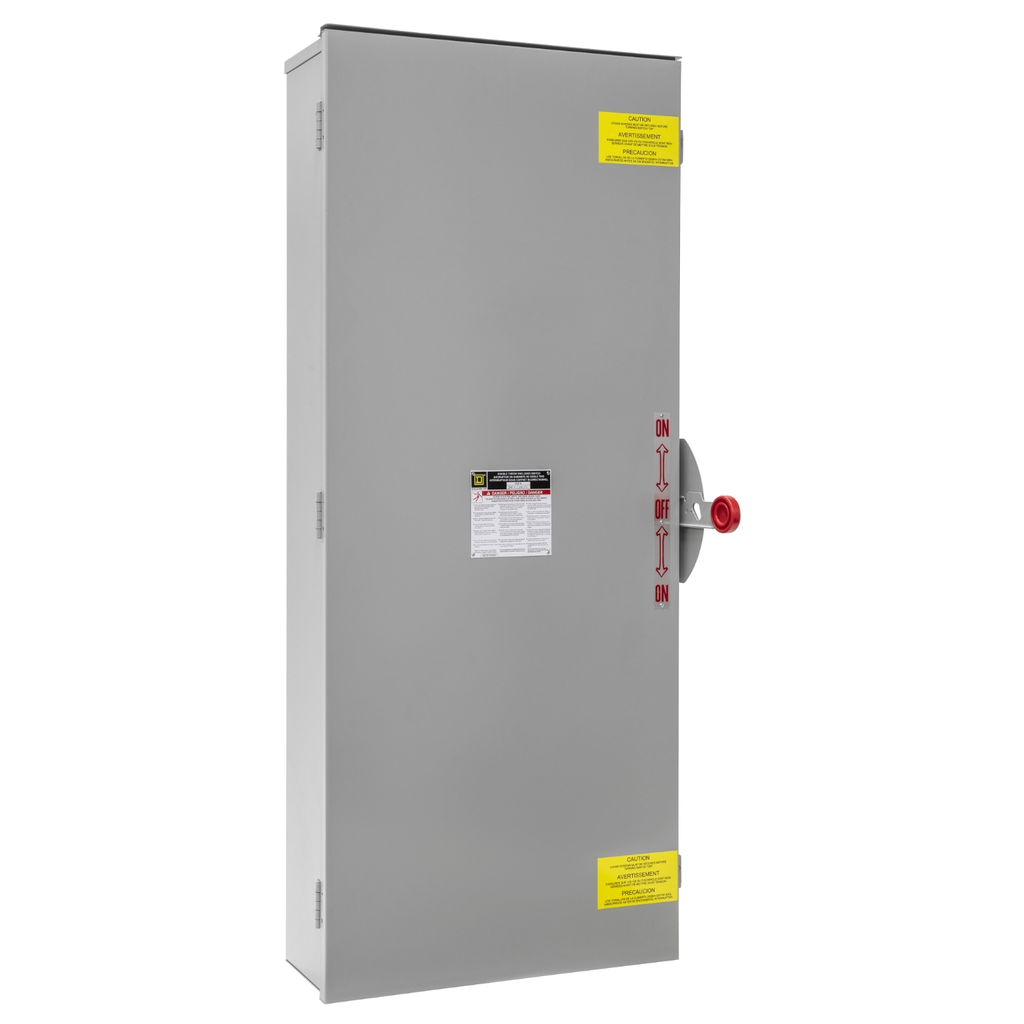 Mayer-DDS-Safety switch, double throw, non fusible, 4 pole, 4 wire, 600VAC, 250VDC, 400A, Type 3R-1