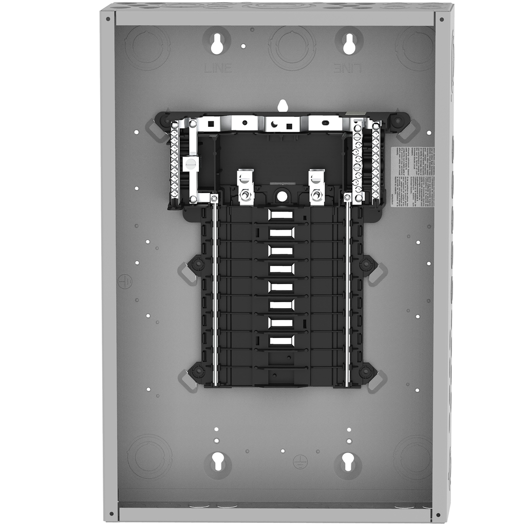 Mayer-DDS-Load center, QO, 1 phase, 16 spaces, 24 circuits, 125A convertible main lugs, PoN, NEMA1, gnd bar-2