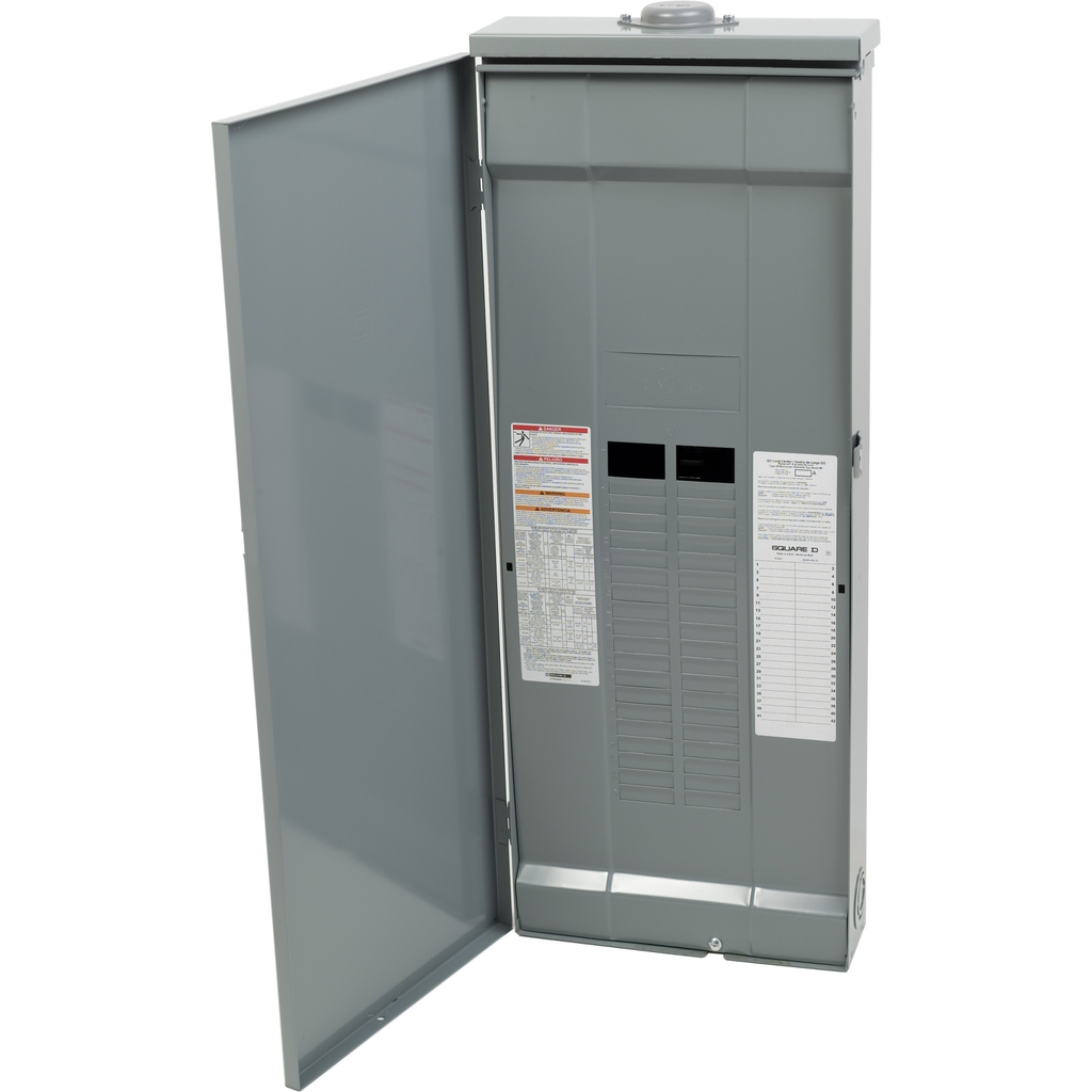 Mayer-DDS-Load center, QO, 3 phase, 42 spaces, 42 circuits, 225A fixed main lugs, NEMA3R, gnd bar-2