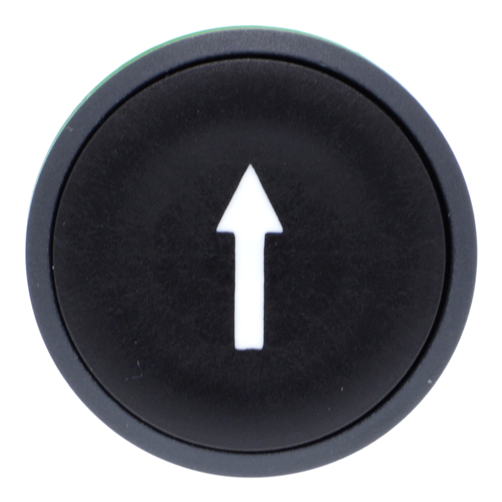 Mayer-DDS-Head for non illuminated push button, Harmony XB5, plastic, flush, black, 22mm, spring return, marked DOWN ARROW-2