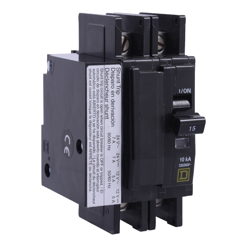 Mayer-DDS-Mini circuit breaker, QOU, 40A, 2 pole, 120/240 VAC, 10kA, shunt trip-1