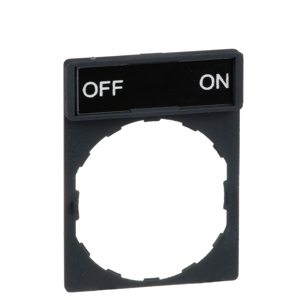 Mayer-DDS-Harmony, 22mm Push Button, legend holder 30 x 40 mm, with legend 8 x 27 mm, marked OFF ON-2