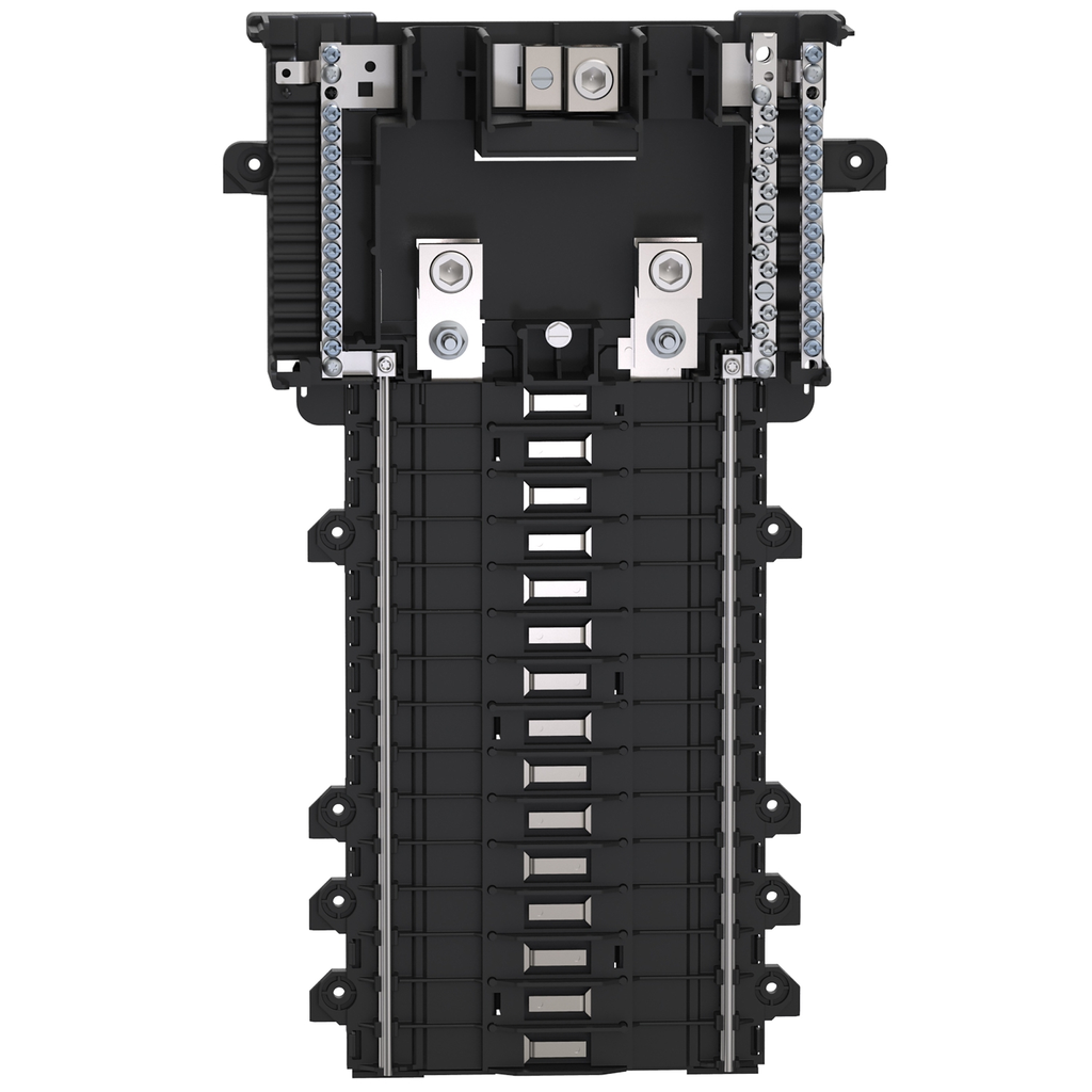 Mayer-DDS-Load center interior, QO, mounting base, 1 phase, 30 spaces, 200A main lugs, PoN, OEM, neutral busbar-2
