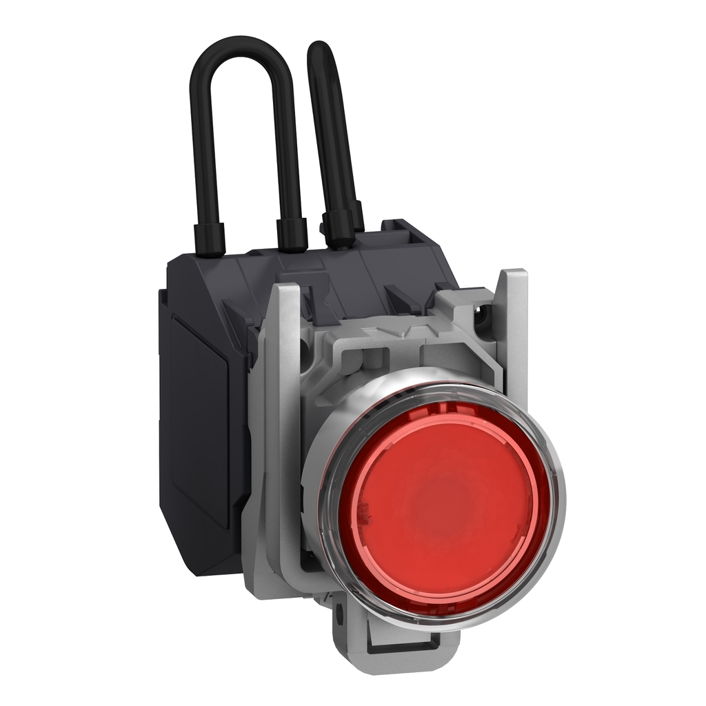 Mayer-DDS-Push to test pilot light, Harmony XB4, Explosive atmosphere, 24...254V, Red-1