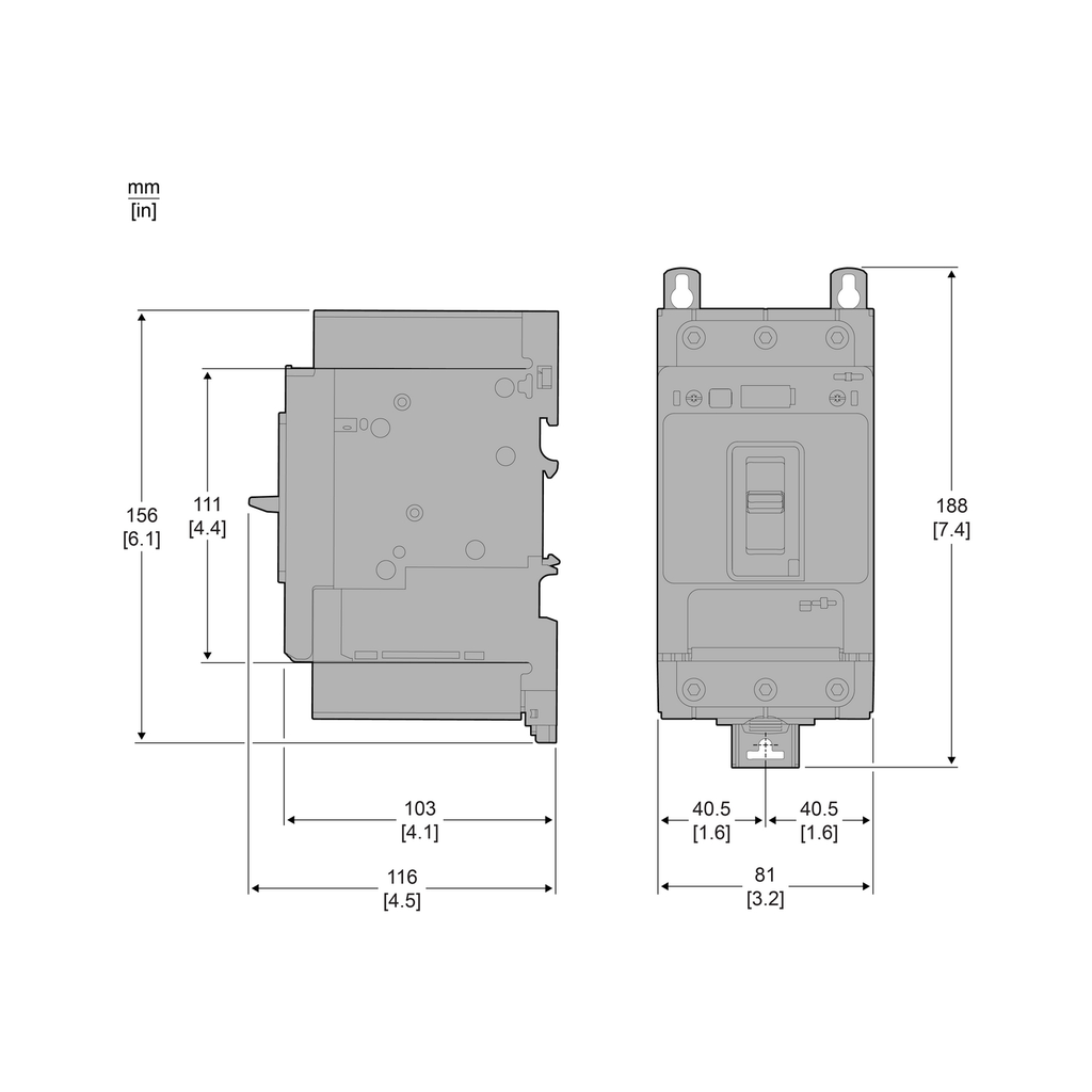 Mayer-DDS-Motor circuit breaker, TeSys GV4, 3P, 115A, Icu 100kA, thermal magnetic, Everlink terminals-2