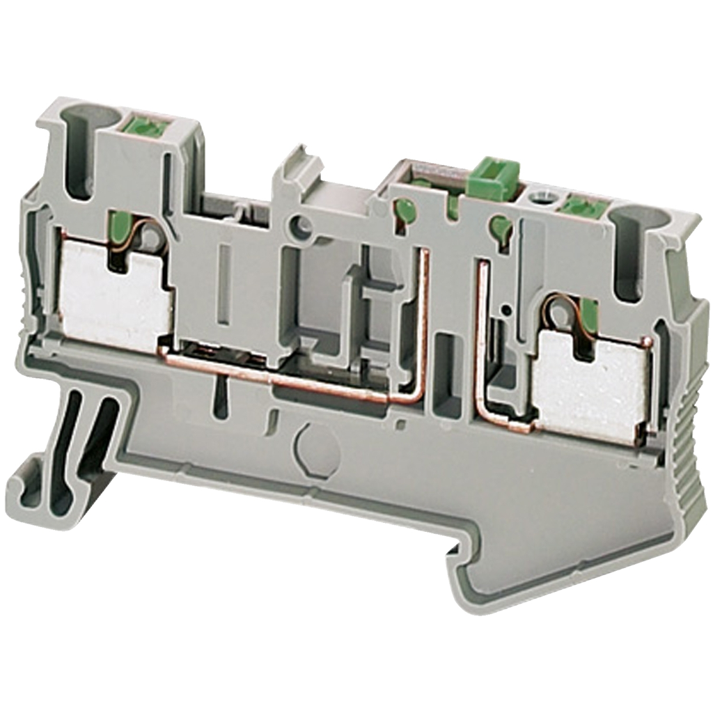 Mayer-DDS-Terminal block, Linergy TR, grey, 2.5mm², push-in type, knife disconnect, 2 points, set of 50-1