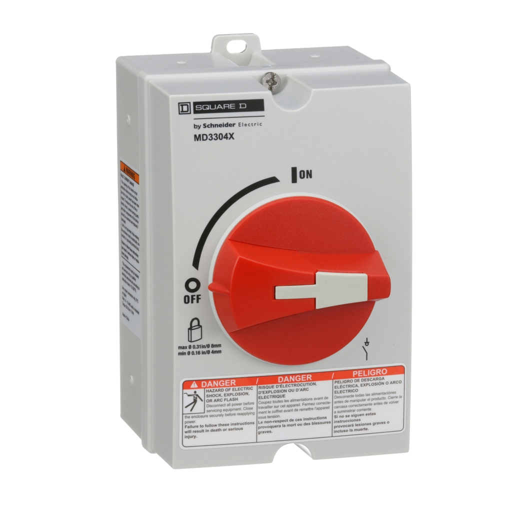 Mayer-DDS-Motor disconnect switch, 3P, 30A, NEMA 1, 3, 3R, 4, 4X and 12 enclosure-2